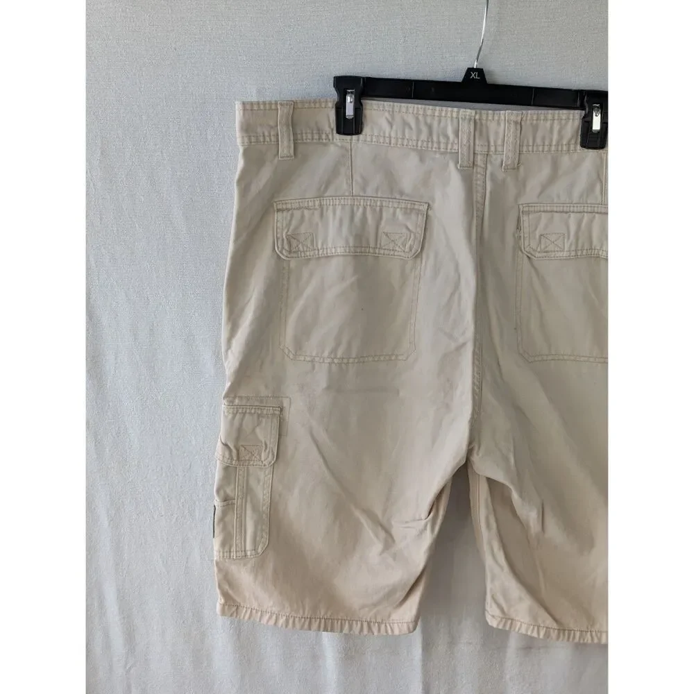 Y2k Ecko Unltd. Baggy Cargo Shorts Cream Men's Size 40